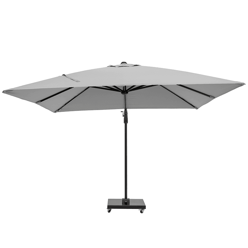 Glow Challenger T2 Sqaure Parasol, 3m, Luna Grey