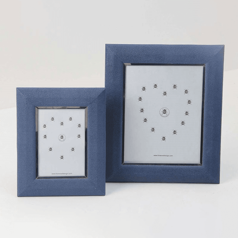 Bella Photo  Frame, 7 x 5", Nile Blue Shagreen