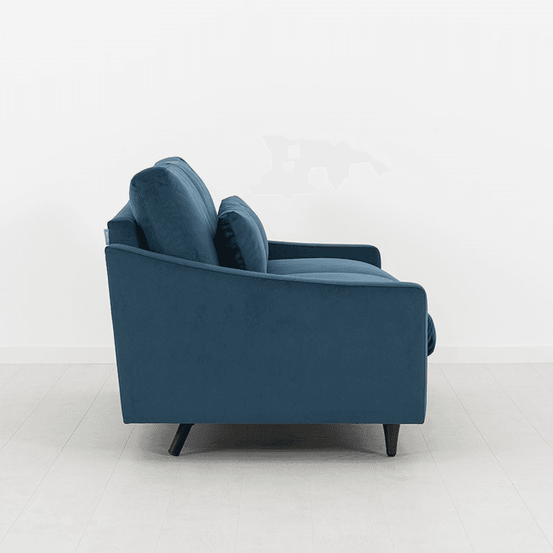 Model 07 Velvet 2 Seater Sofa, Teal