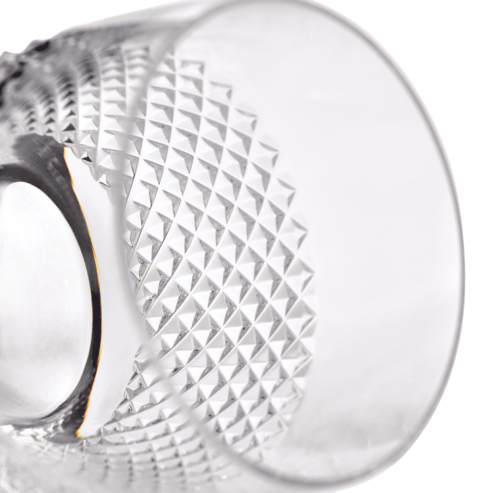 Diamond Mosaic Set of 2 Tumblers, 260ml, Clear