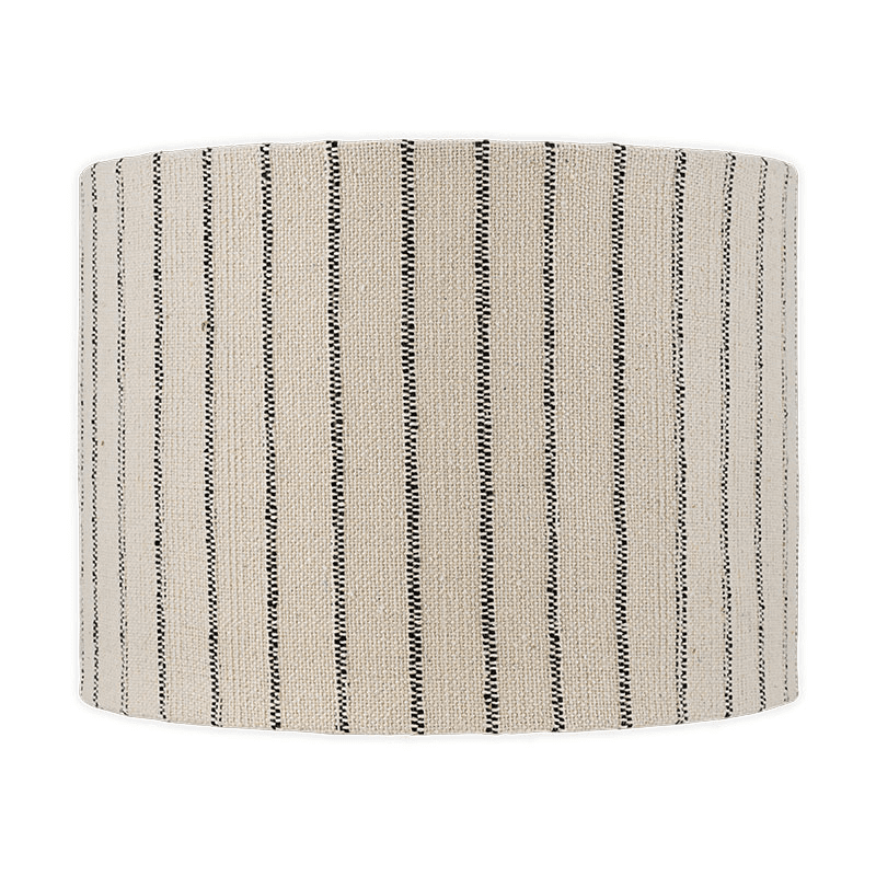 Sanja Cotton Stripe Lampshade, D35cm, Off White & Grey