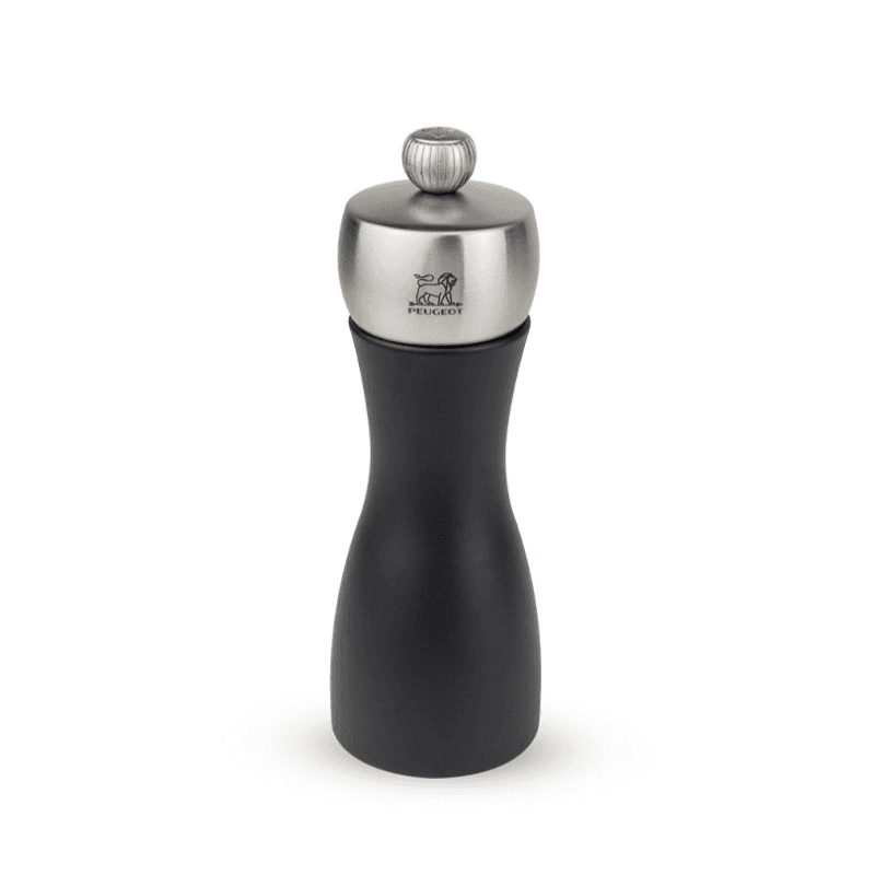Fidji Pepper mill, 15cm, matt black and stainless steel finish