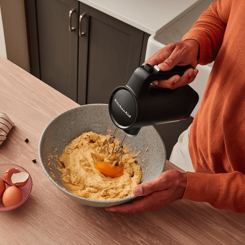 Image showing the Cordless Hand Mixer Battery Included, Matt Black product.
