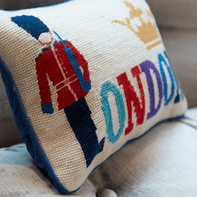 London Cushion, 30.5 x 23cm, Multi