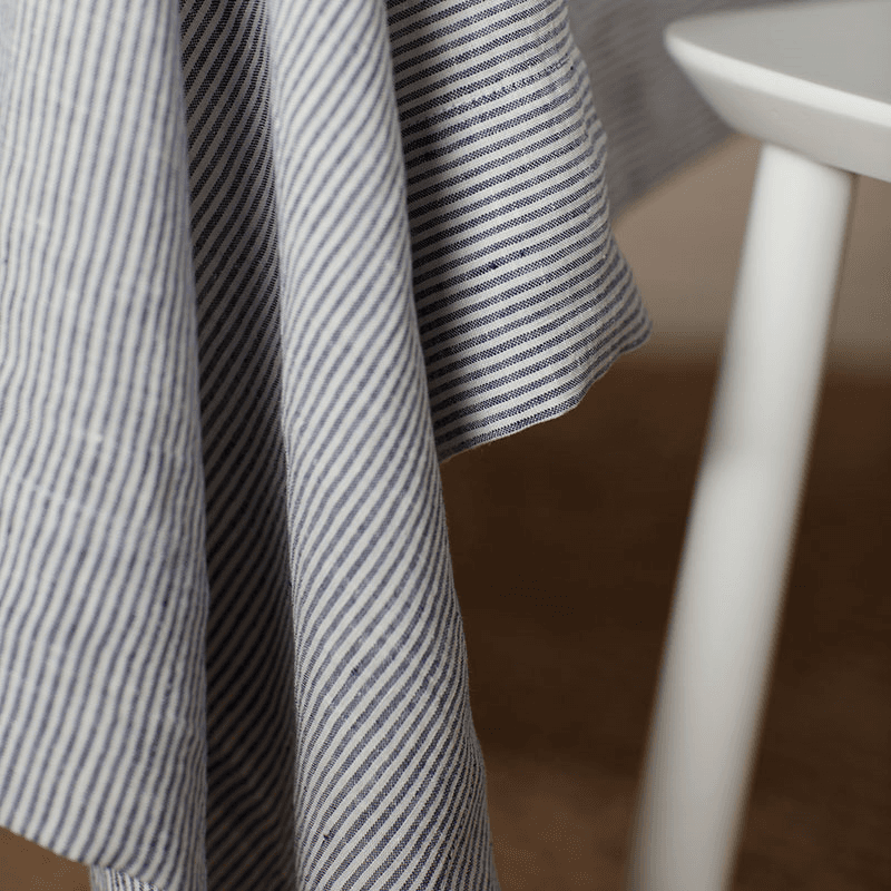 Sid Stripe Tablecloth, 150 x 250cm, French Blue