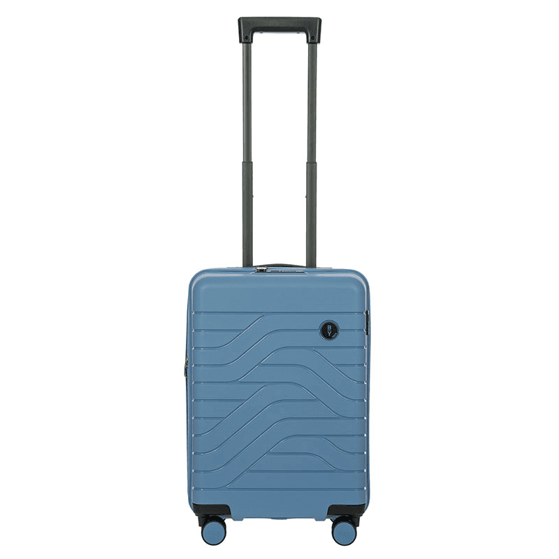 Ulisse Expandable Carry-on Suitcase, H55cm x L37 x W23cm, Grey Blue