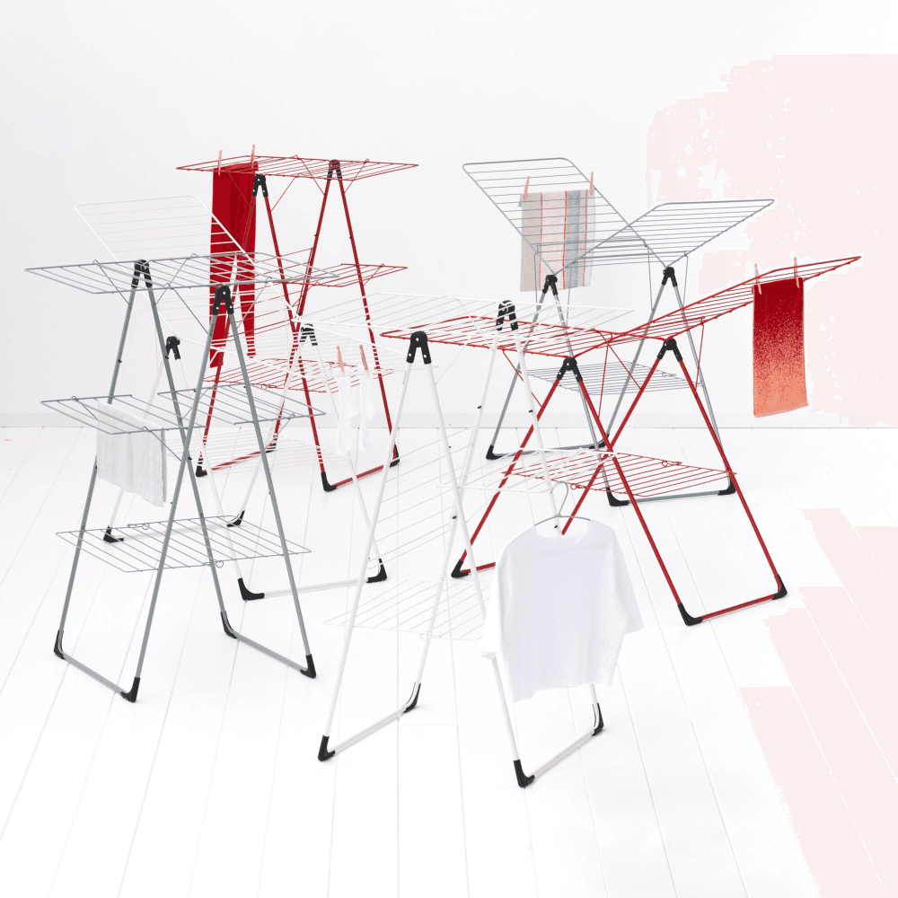Tower Drying rack, H135 x W67 x D5cm, Ivory