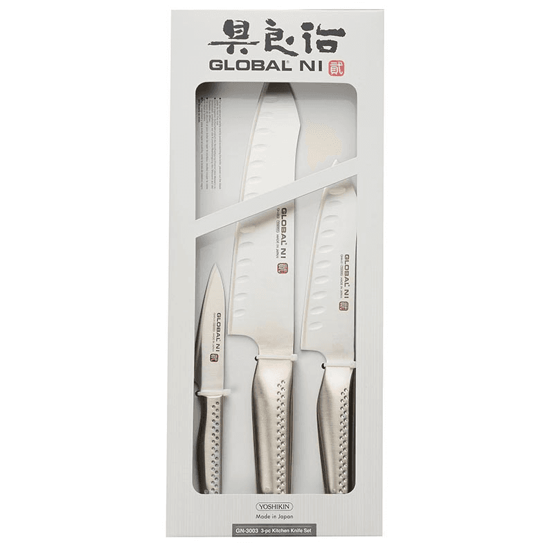 Ni 3 Piece Knife Set, Silver
