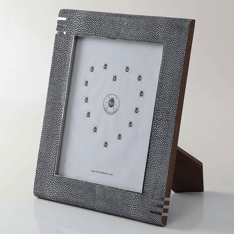 Chandler Photo  Frame, 10 x 8", Charcoal Shagreen