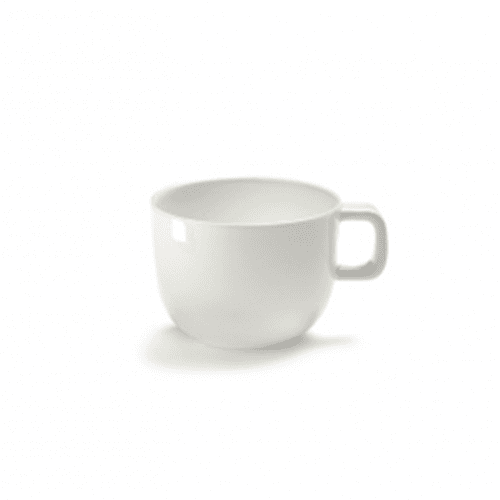 Image showing the Base Set of 4 glazed espresso cups, H5 x D6cm, White product.