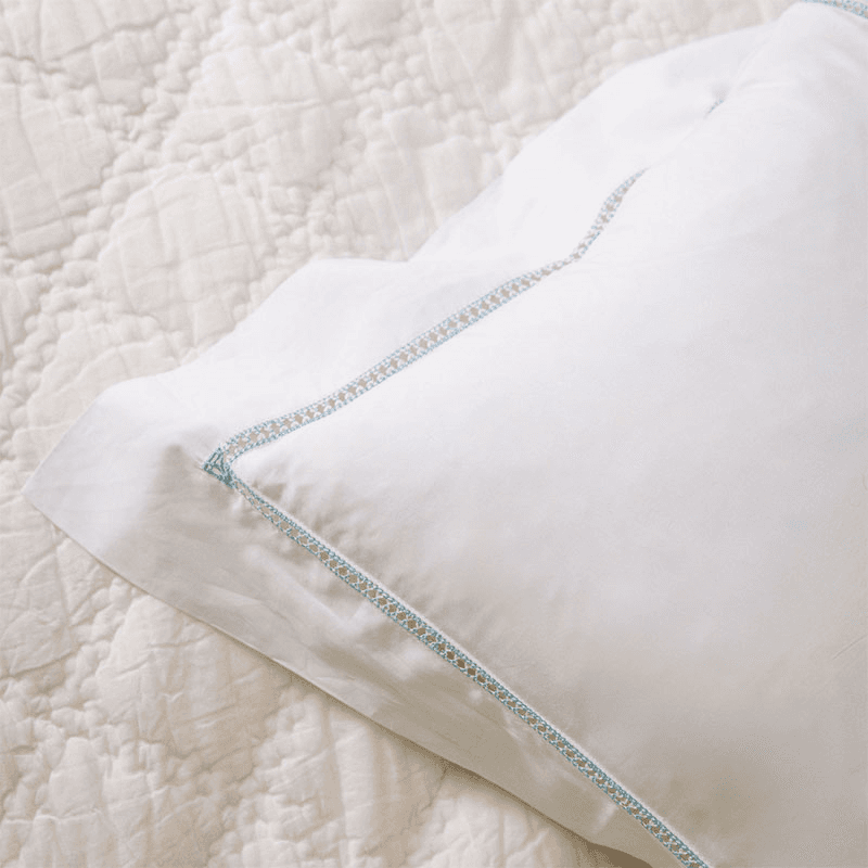 Georgiana Oxford Pillowcase, Standard, Dusky Blue