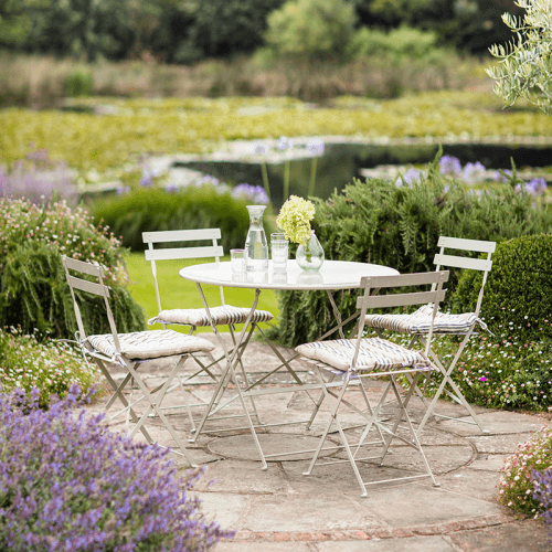 Image showing the Rive Droite Bistro Garden table with 4 chairs, Clay product.