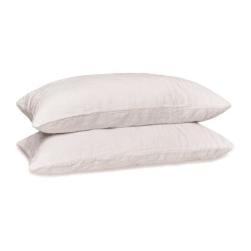 Image showing the Linen Pair of Standard Pillowcases, White product.