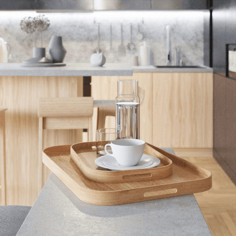 Bellhop 558 Rectangular Tray, Oak