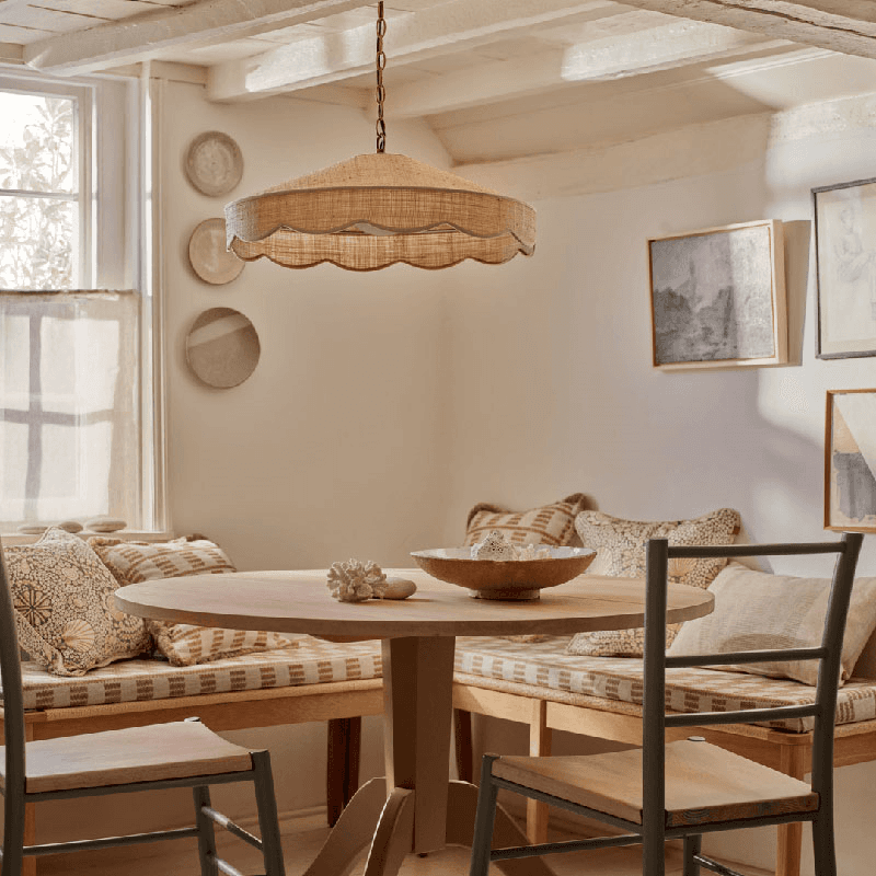 Marina Pendant Light, H29.5cm, Raffia