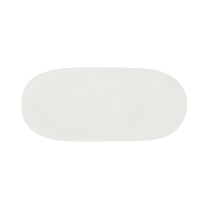 Arc Large Platter, D44cm, White