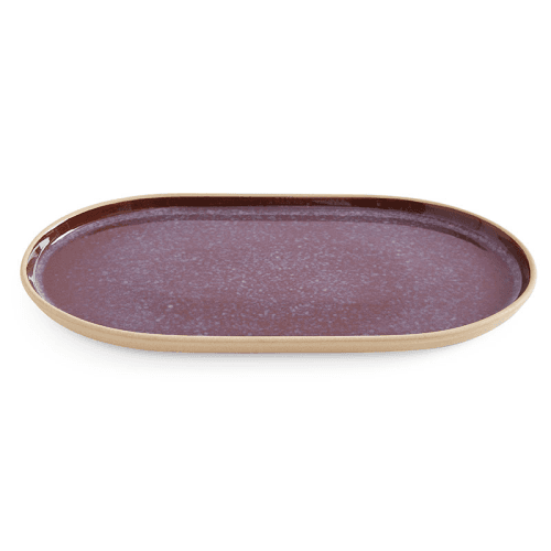 Image showing the Minerals Oval Platter, L35 x W19cm, Amethyst product.