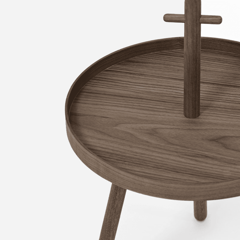 Pick Me Up Side Table, H66 x W45cm, Walnut