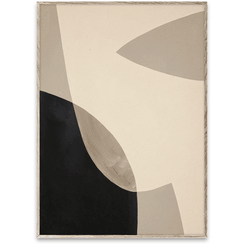 Image showing the Simplicity 01 Framed Print, 50 x 70cm, Grey product.