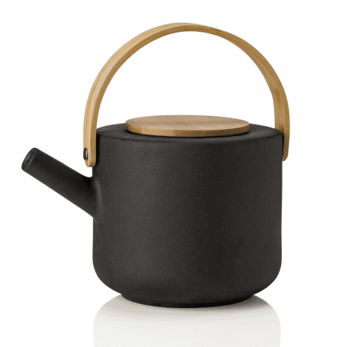 Image showing the Theo by Francis Cayouette Teapot, H16cm - 1.25 litre, Black product.