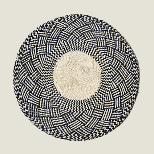 Image showing the Nariño Set of 2 Woven Placemats, D39cm, Midnight Blue product.