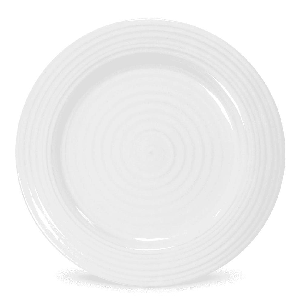 Ceramics Set of 4 side plates, 20cm, White