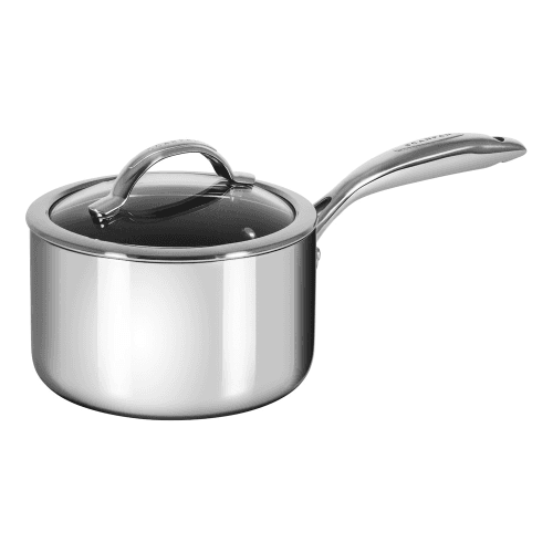 Image showing the HaptIQ Saucepan with lid, Dia16cm, Metallic product.
