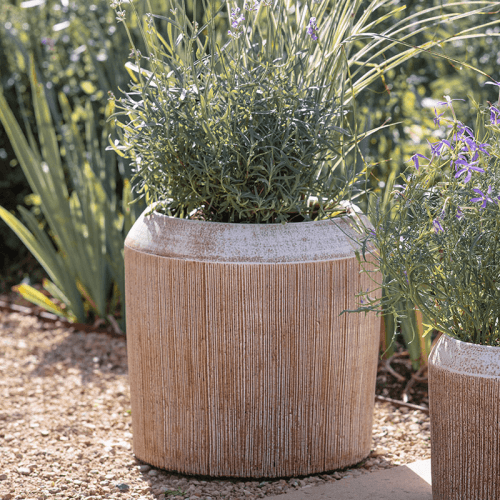 Image showing the Kubo Ceramic Planter, H34cm, Terracotta product.