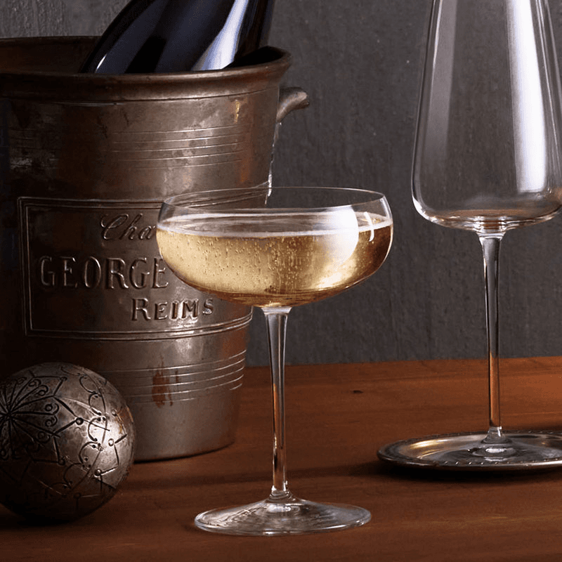 Talismano Set of 4 Martini Glasses, 300ml, Clear
