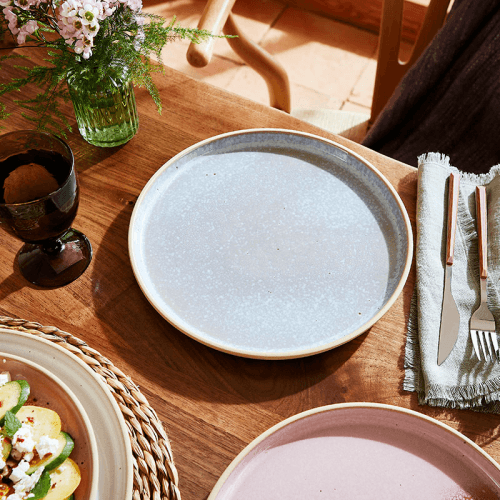 Image showing the Minerals Set of 4 Dinner Plates, D26.5cm, Aqua product.