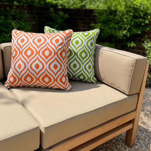 Image showing the Scatter Cushion, 45 x 45cm, Green Pattern product.