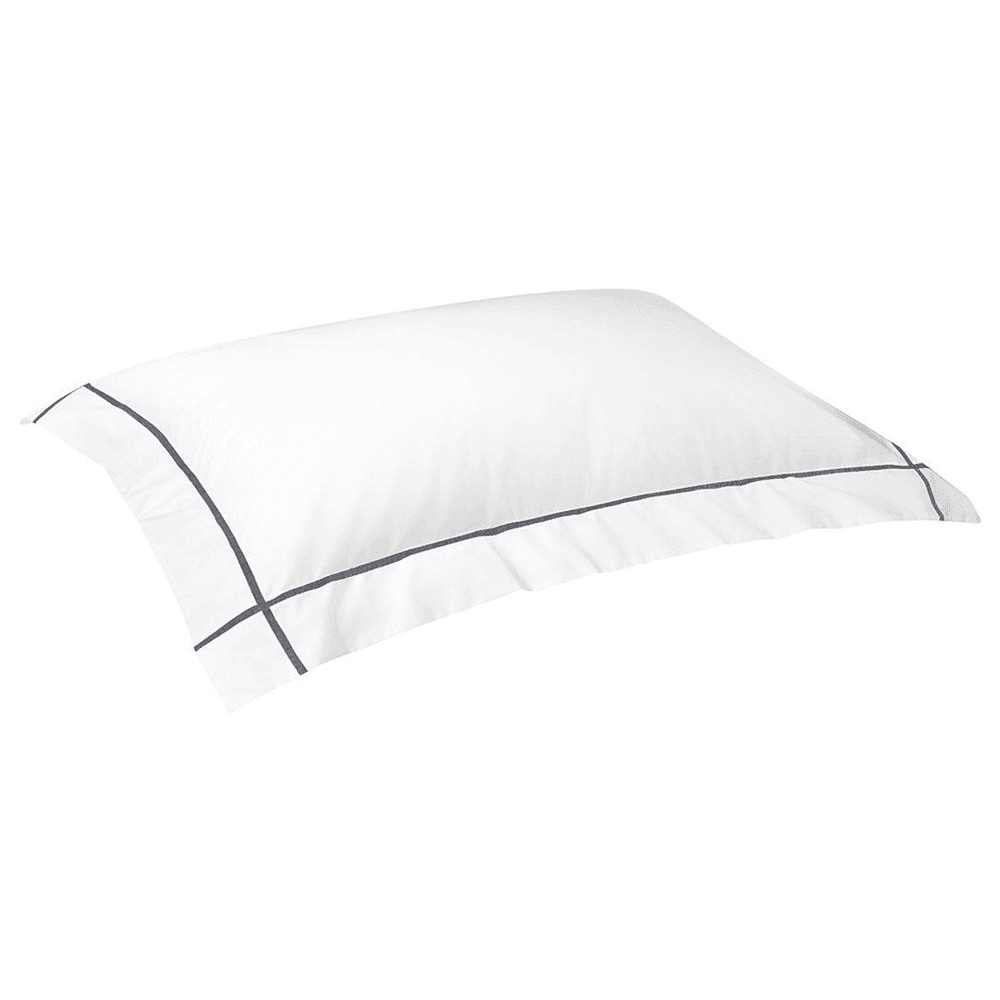 Athena - 500 Thread Count Cotton Percale Standard Pillowcase, 50 x 75cm, Platine