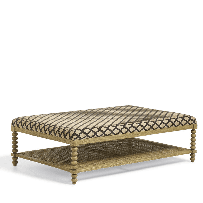 Gwendolen Coffee Table, H42cm x W140cm x D89cm, Serigraph Black / Natural