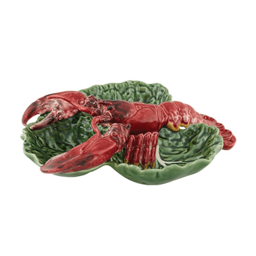 Image showing the Cabbage with Lobster Appetizer Plate, W32.6 x L36.7cm, Green product.