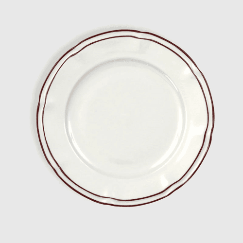 Image showing the Provence Set of 4 Dinner Plates, D27cm, Burgundy product.