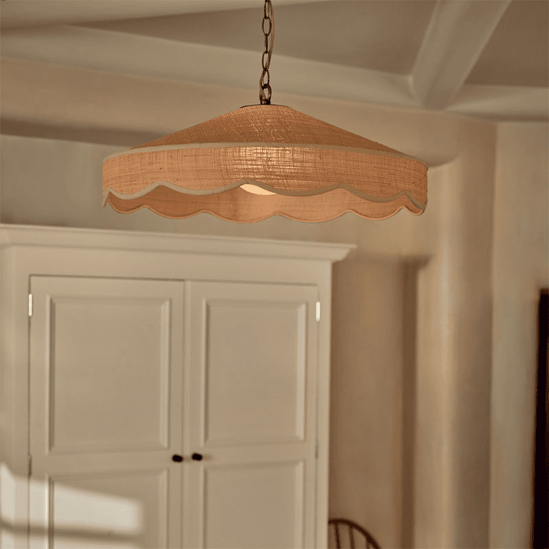 Marina Pendant Light, H29.5cm, Raffia