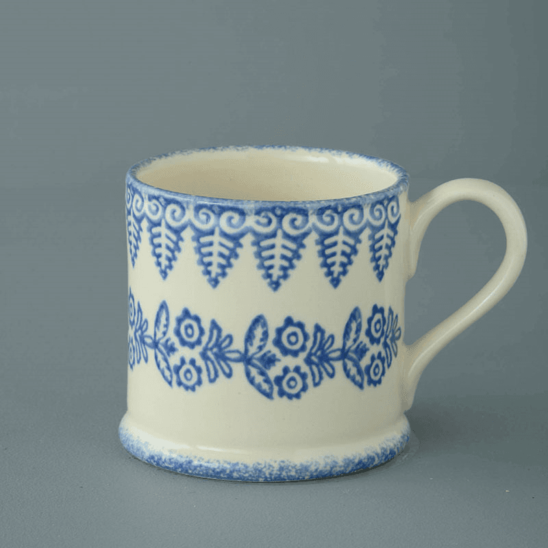 Lacey Blue Mug, large