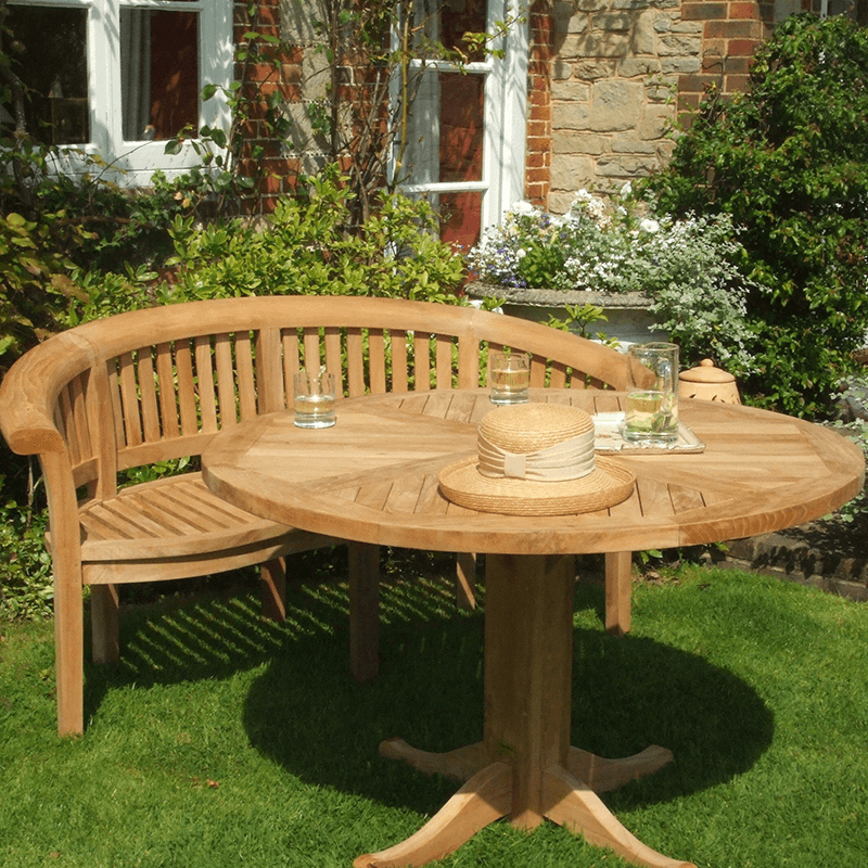 Daisy Round Table, D90cm, Teak