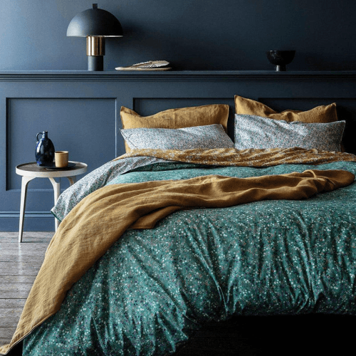 Image showing the Donna Leigh Duvet Set, Super King, Green product.