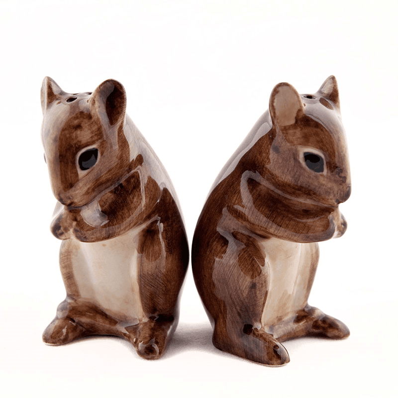 Harvest Mouse Salt & Pepper Shakers, H7cm, Brown