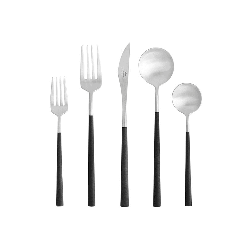 Mito 20 Piece Cutlery Set, Black