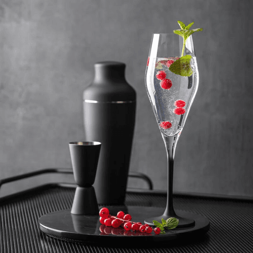 Image showing the Manufacture Rock Set of 4 Champagne Flutes, Clear product.