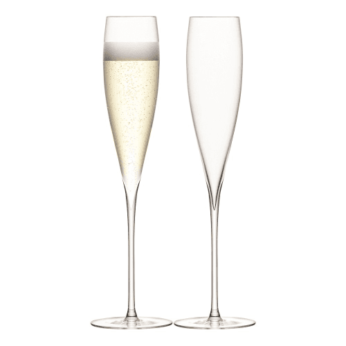 Image showing the Savoy Pair of Champagne flutes, 200ml, clear product.