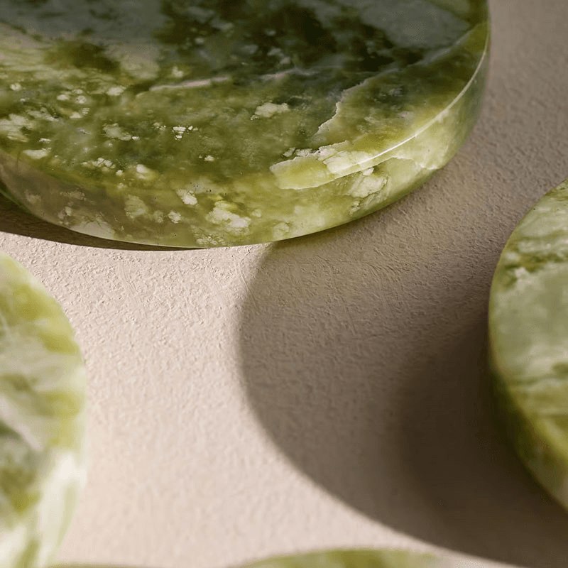 Hanson Set of 4 Coasters, D10cm, Apple Jade