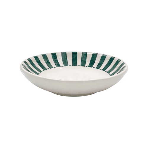 Image showing the Stripes Pasta Bowl, D20cm, Green product.