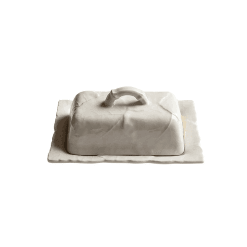 Image showing the Edera Butter Dish, Off White product.