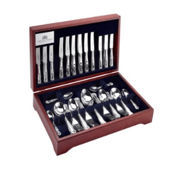 Image showing the 84 Piece Cutlery Set, Kings, Silver Plate product.