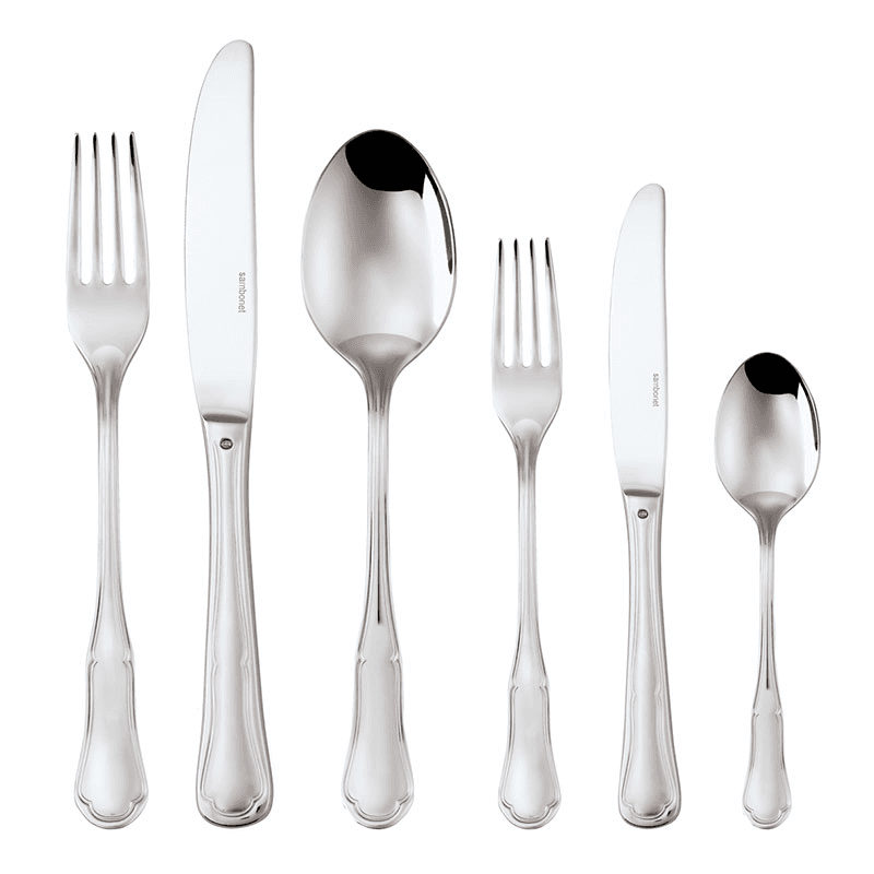 Petit Baroque 36 Piece Cutlery Set, Stainless Steel