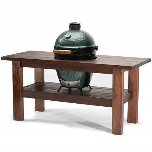 Image showing the Premium Mahogany Table for XL Big Green Egg product.
