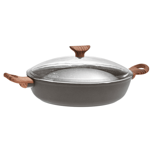 Image showing the Rock & Rose Saute Pan, D28cm, Black product.